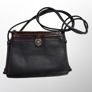 Brighton Black and Brown Crossbody Bag
